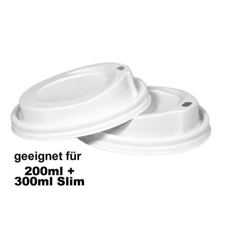 Kaffeebecher Deckel 02l + 0,3l Slim
