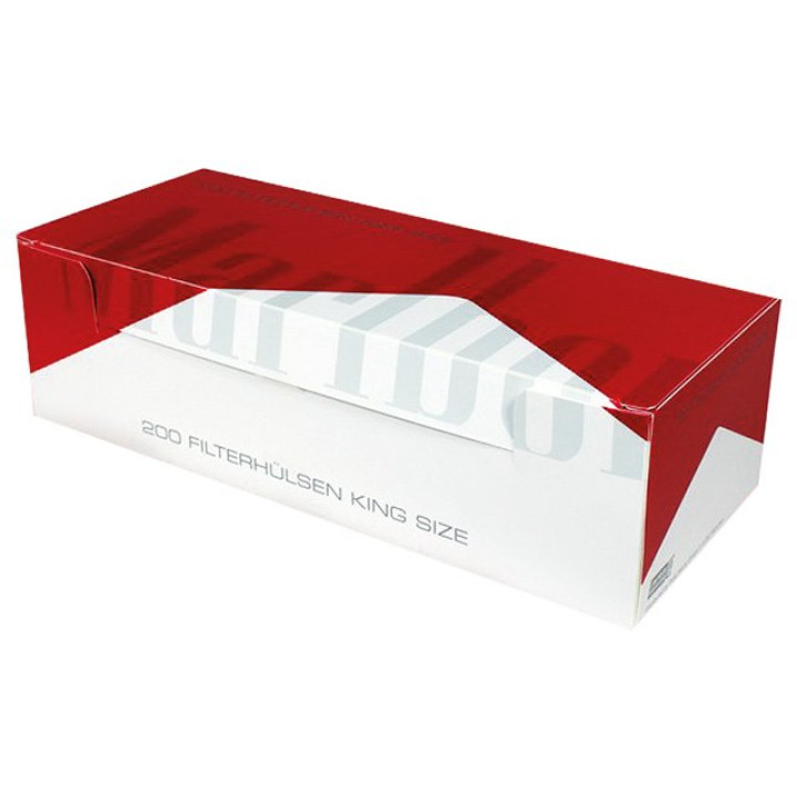 Marlboro RED Zigarettenhülsen 200er