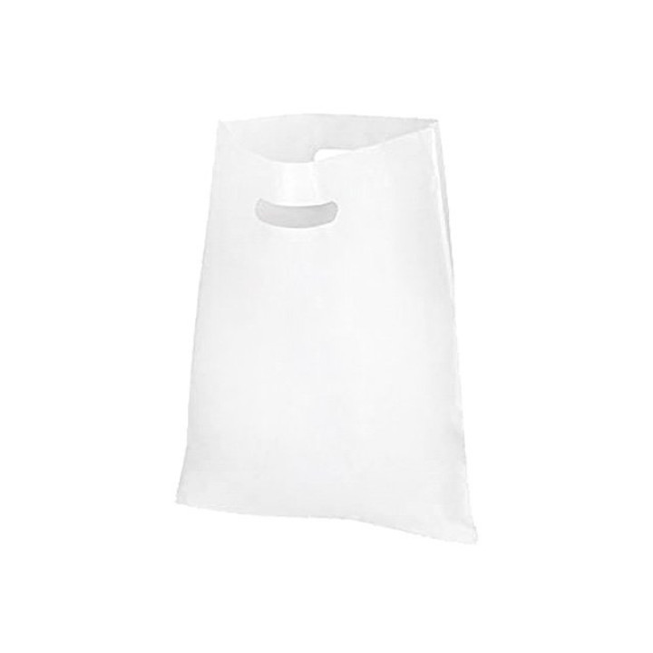 Tragetaschen "Poly" weiß - 38 x 45 x 5 cm - 50µm