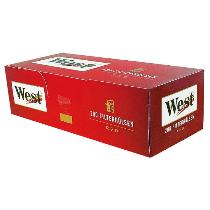 West RED Zigarettenhülsen 200er