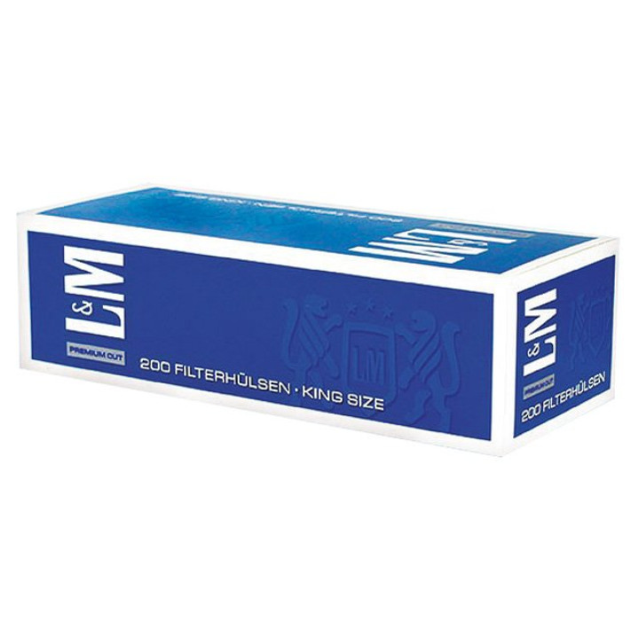 L & M  BLUE Label  - Zigaretten-Hülsen  200 King Size