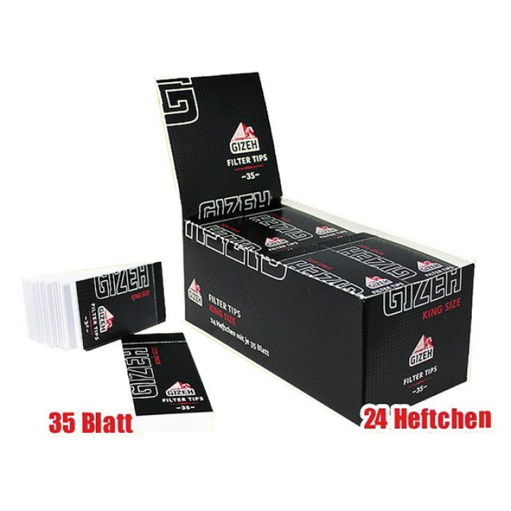 Gizeh Black " FilterTips - King Size 35"