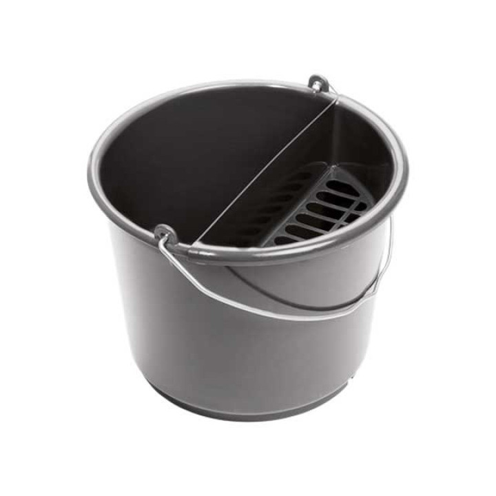 Wasch-Eimer "Auto" 10L - Eimer-Aufsatz - GRAU