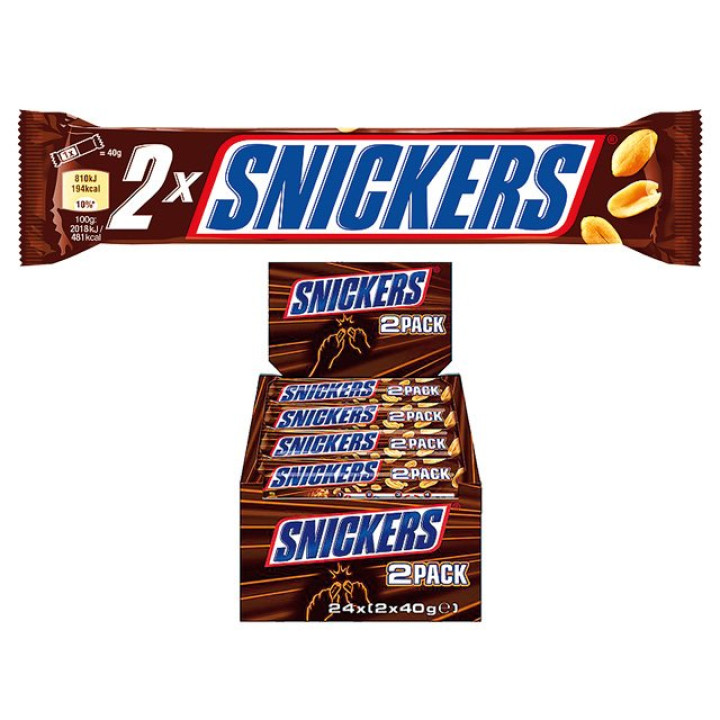 Schoko-Riegel "Snickers" 2er, 80g
