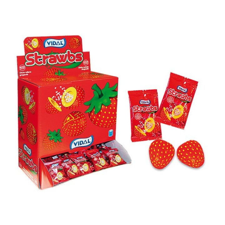 Vidal Strawbs-Erdbeer Kaugummi 13426