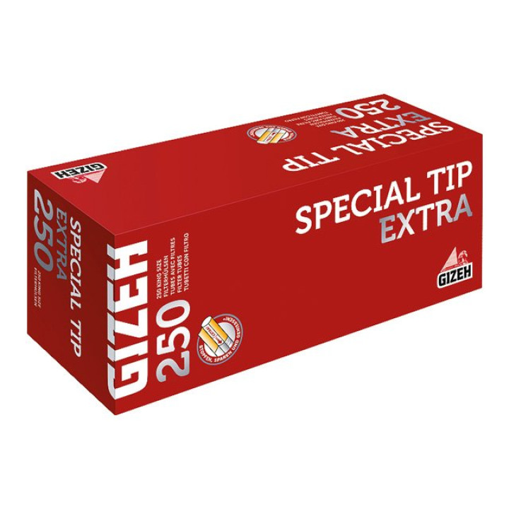 Gizeh Special Tip Extra - Zigaretten-Hülsen 250er