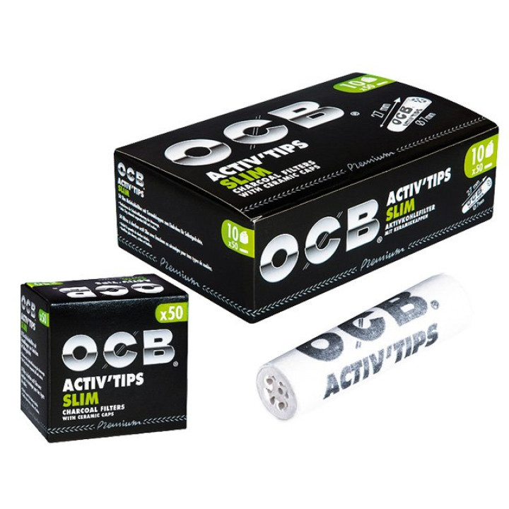 OCB Activ Tips 7mm " Aktivkohlefilter"