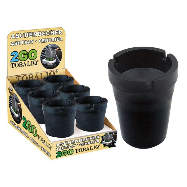 Rauchfreier Aschenbecher  T 2GO - BLACK