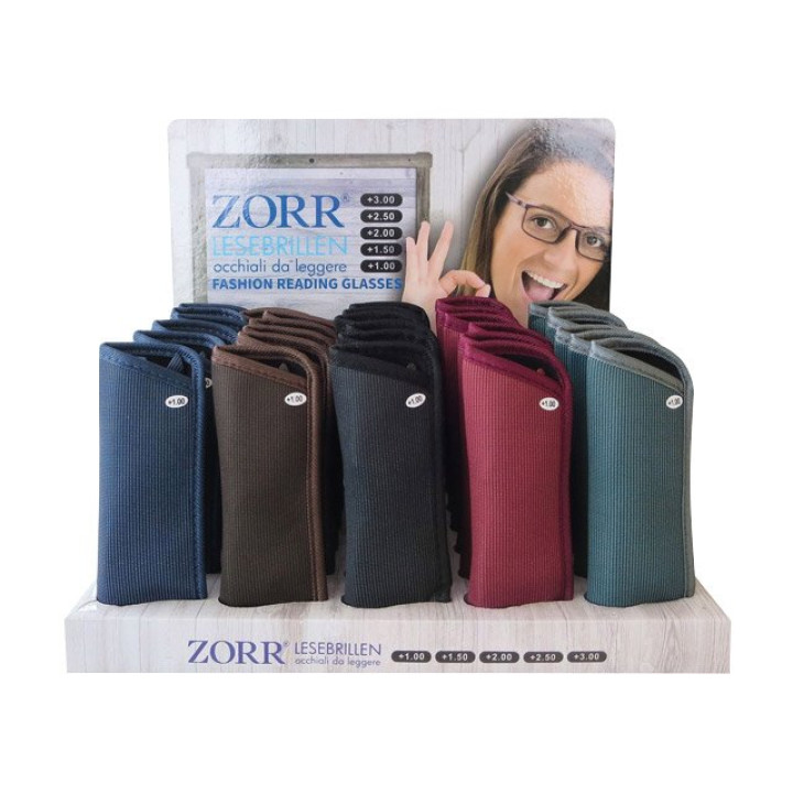 Zorr Lesebrille matt 30-er Display mit Etui