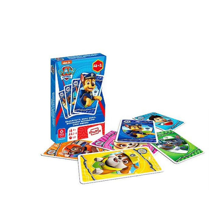 Multi-Spielkarten PAW PATROL - Mau Mau,Quartett,Memo,Schnip-schnapp
