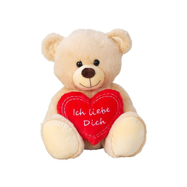 Plüsch-Bär "Goldy" mit Herz - 30cm
