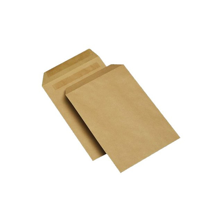 10 Stck. Versand-Taschen - DIN C5 - Braun  -  90g