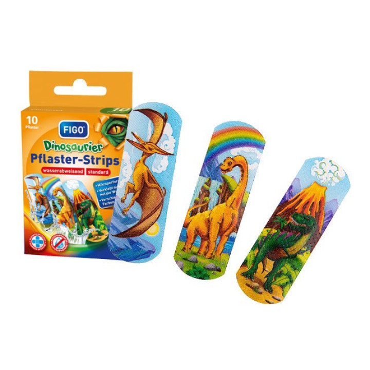 FIGO Kinder-Pflaster "Dinosaurier" 10 Pflaster