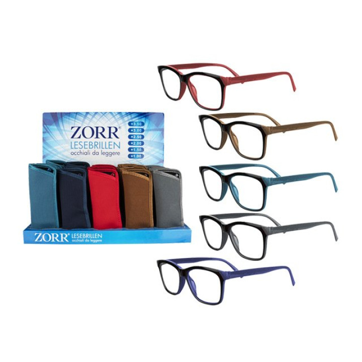 Zorr "Lesebrillen" - bunt - im Display