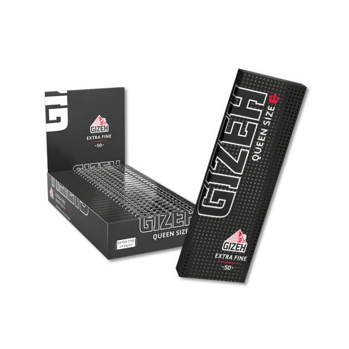 Gizeh Black "Queen Size" - 25 x 50 Blättchen