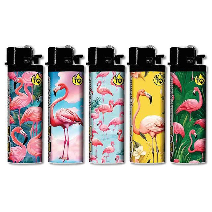 TobaliQ Reibrad Feuerzeug "Flamingo"