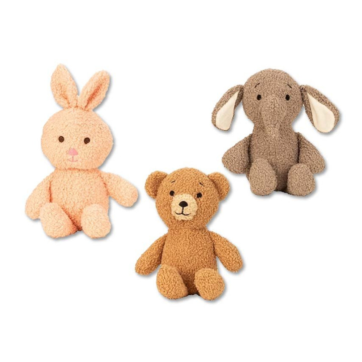 Plüsch-Trio "Hase, Bär und Elefant" - 30 cm