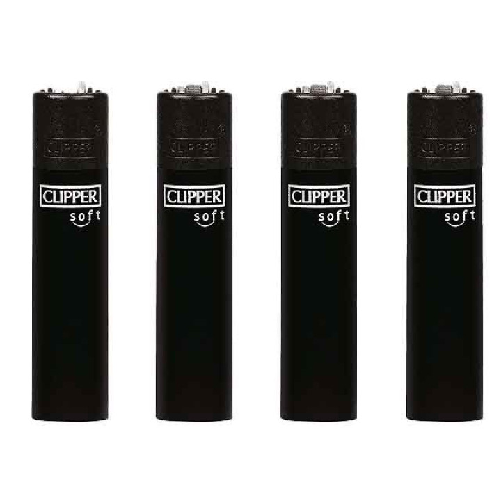 CLIPPER Feuerzeug "Soft Touch & Black Cap"