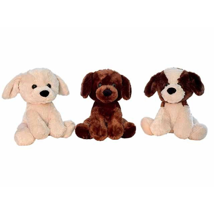 Plüsch-Hund "Knuffel" - 30 cm - beige/braun