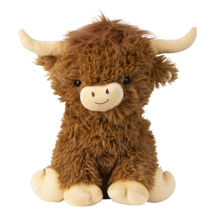 Plüsch-Büffel "Buffi" sitzend braun - 43 cm