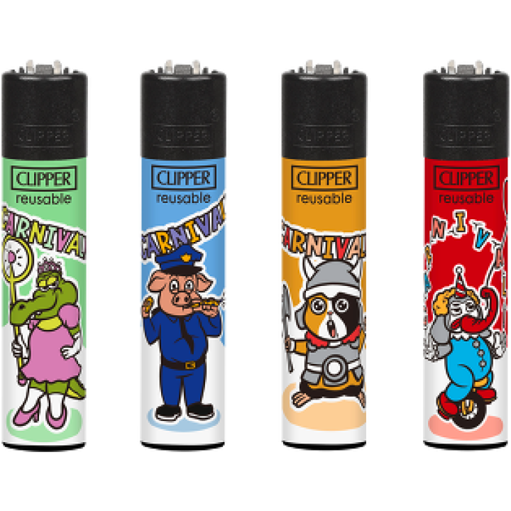 Clipper Feuerzeug "Carnival Animals"