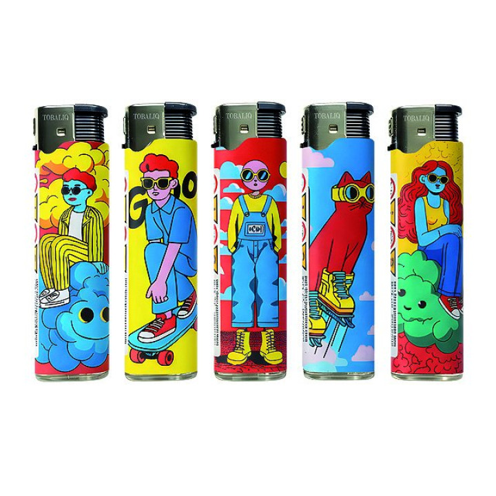 TobaliQ 3D Metallic JET "Happy Sky"
