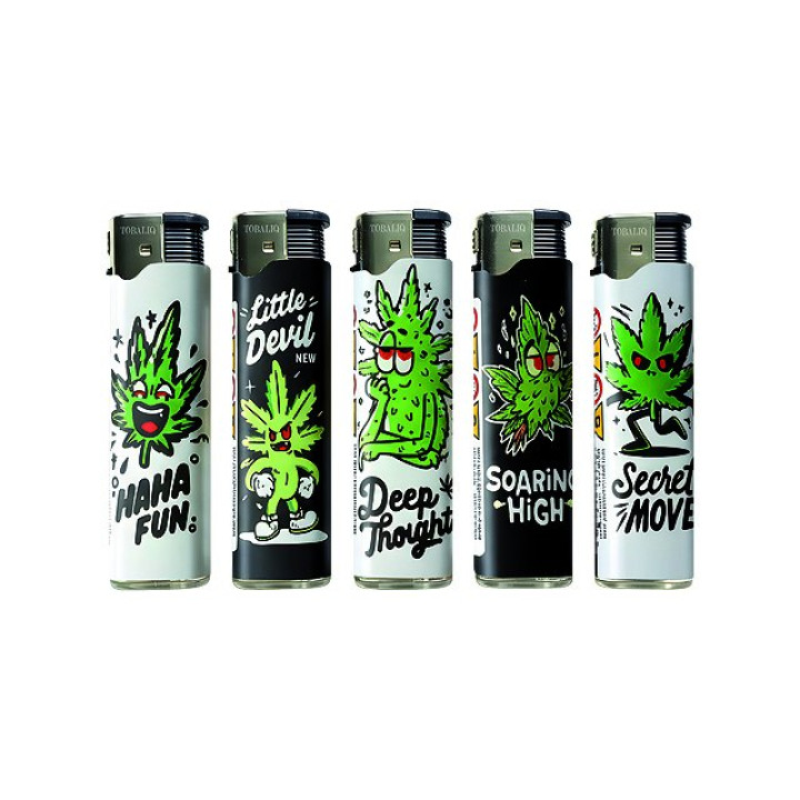 TobaliQ 3D Metallic JET "Weed Face"