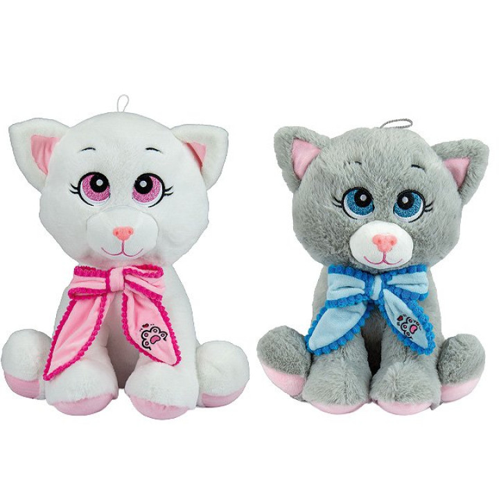 Plüsch-Katze "Arya" mit Schleife 50cm