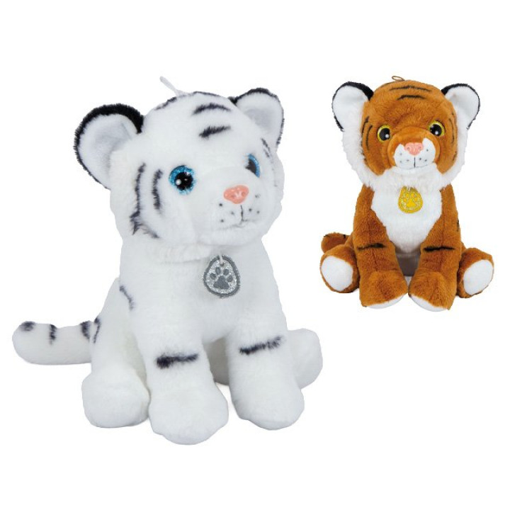 Plüsch-Tiger "Nero" mit Glitzeranhänger 28cm