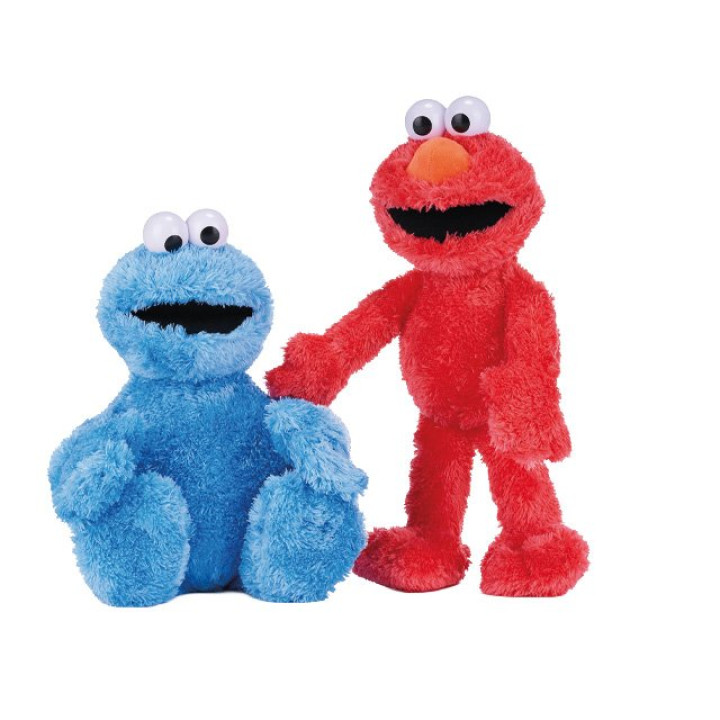 Plüsch-Elmo & Krümelmonster 36cm