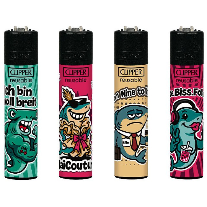 Clipper Feuerzeug "Haie"