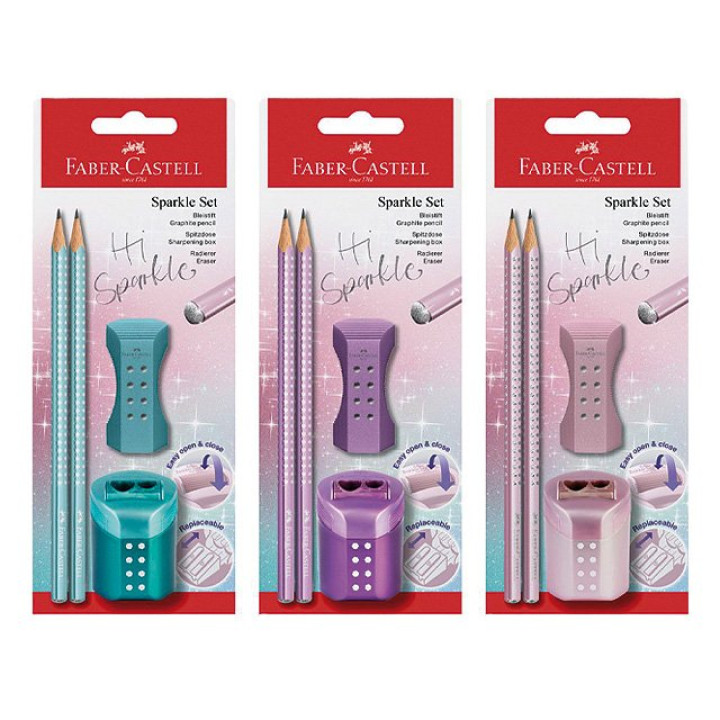 Faber Castell Schreibset Sparkle 4 tlg.  SB-Karte