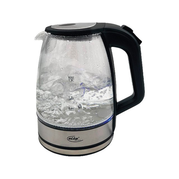 Elta Glas Wasserkocher 1,8L, 2200W LED- blue light GWK-2200.2