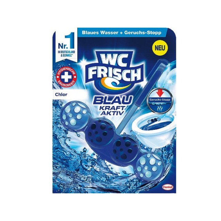 WC-Fr.Kraft-Aktiv Blauspüler Ozeanfrische 50g