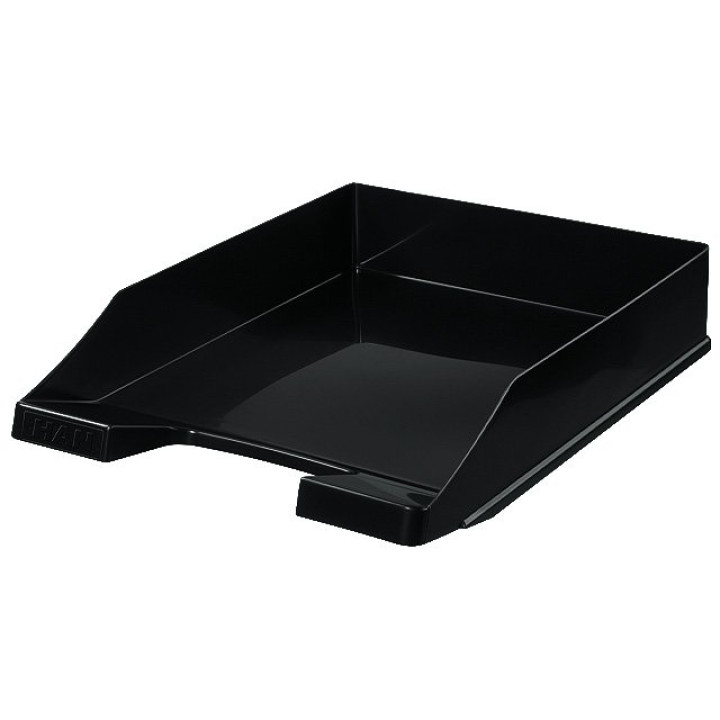 Briefablage DELUXE, DIN A4/C4, mit Clip, stabil, verkettbar, schwarz