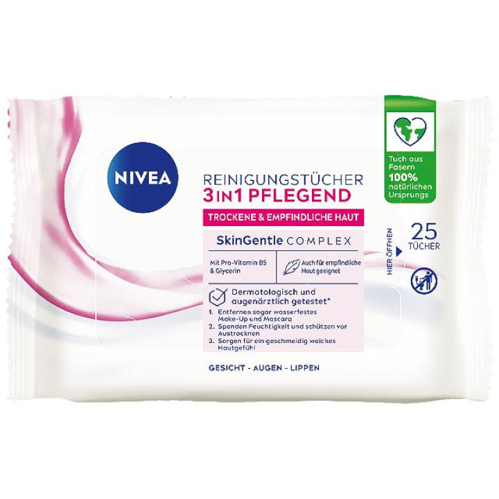Nivea Reinigungstücher 3in1 trockene Haut