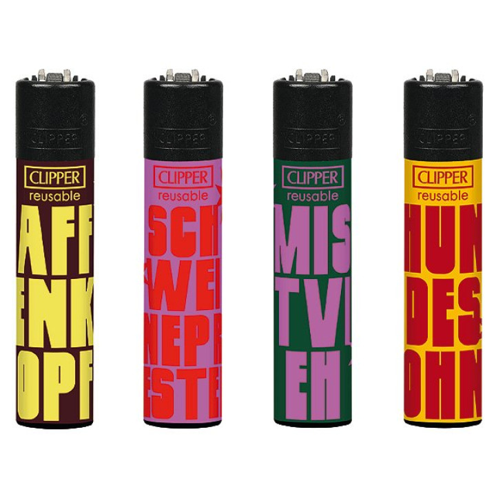 Clipper Feuerzeug "Schimpftiere"