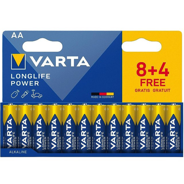 Varta Long Life Power (Blau), Mignon AA , 12er Blister