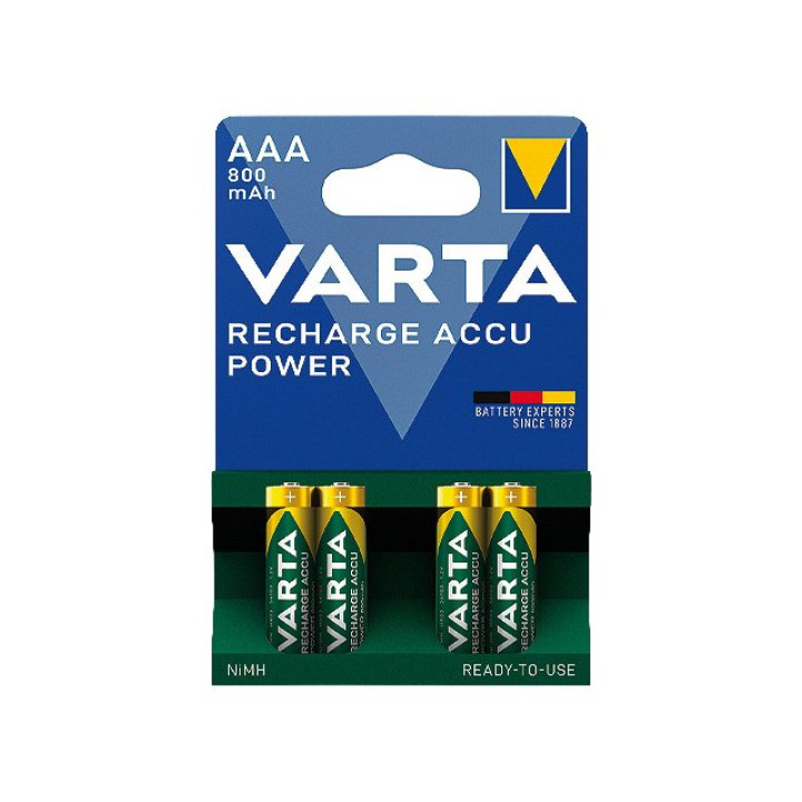 Varta Recharge Micro AAA (Grün) 1,2V 800mAh 2-er Blister
