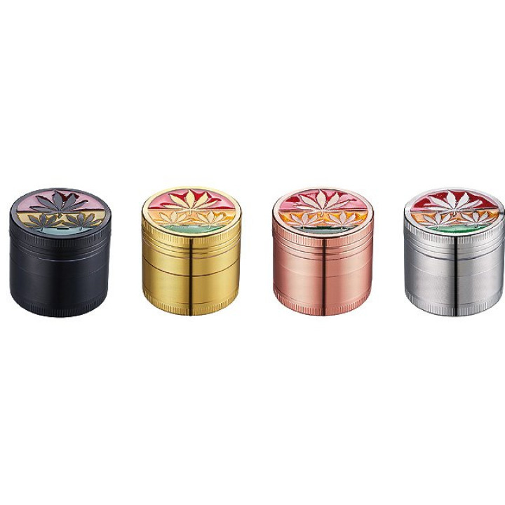 Champ Grinder 4-teilig "Rasta Leaf" 40mm