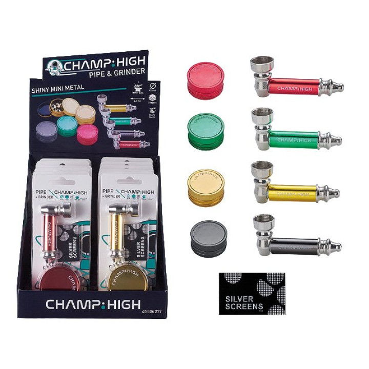 Champ Pipe Set "Mini Metal Shine" 6,5cm