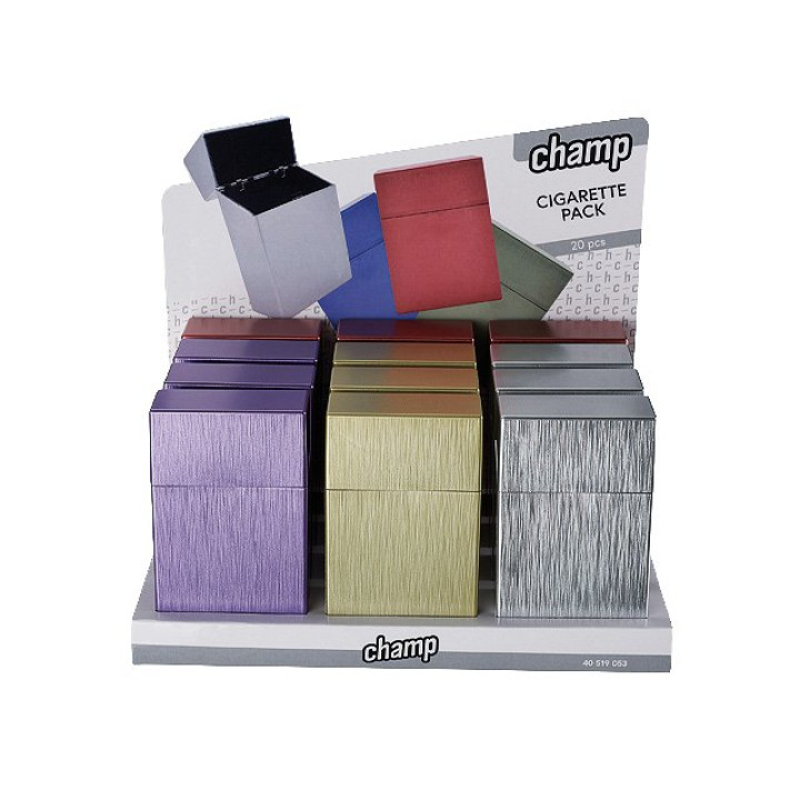 Champ Zigaretten Case "Brushed" - 12er