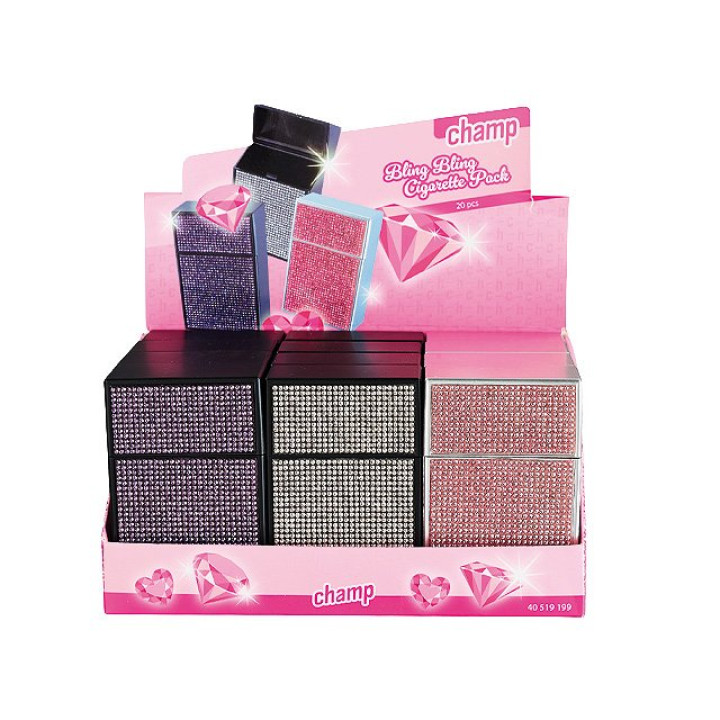 Champ Zigaretten Case "Glitter"- 12er