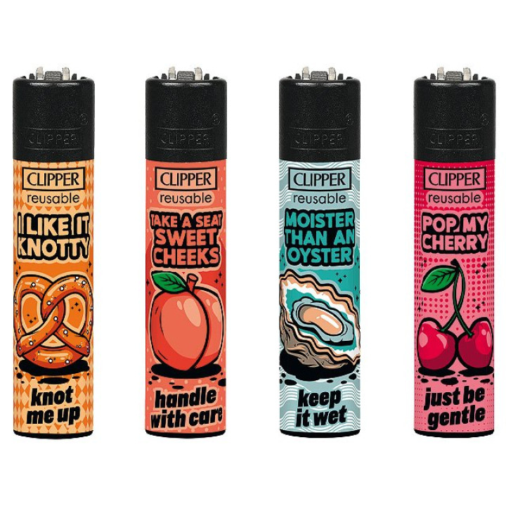 Clipper Feuerzeug "Porn Slogan 11"