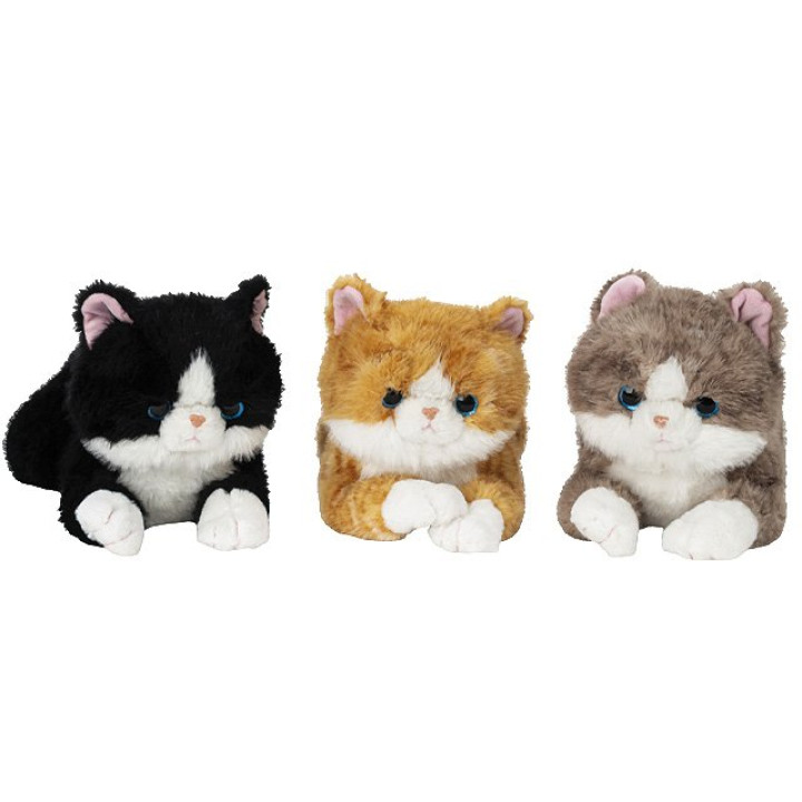 Plüsch-Katzen "Trio" liegend - 50 cm