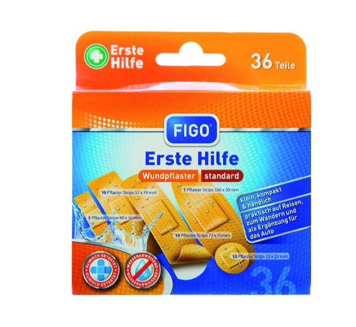 Erste-Hilfe-Box 36 tlg. In Kunststoffbox