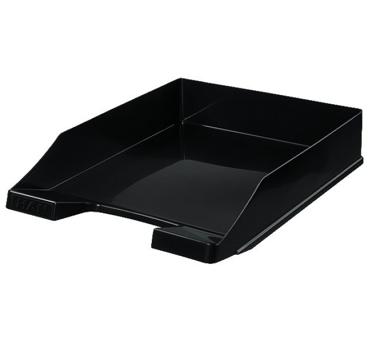 Briefablage DELUXE, DIN A4/C4, mit Clip, stabil, verkettbar, schwarz