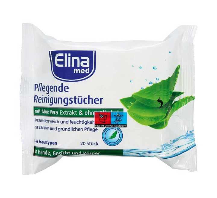 Feuchttücher 20er Elina Baby Aloe Vera 20x21cm