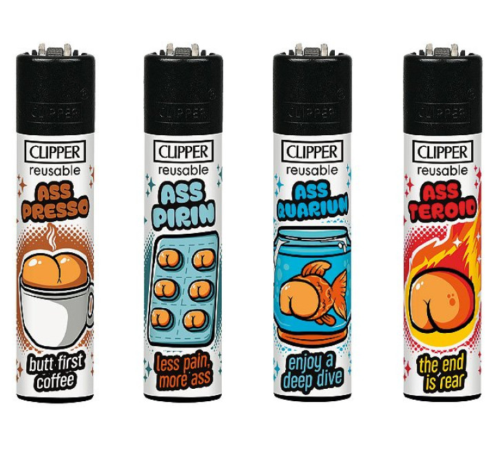 Clipper Feuerzeug "Ass Collection"