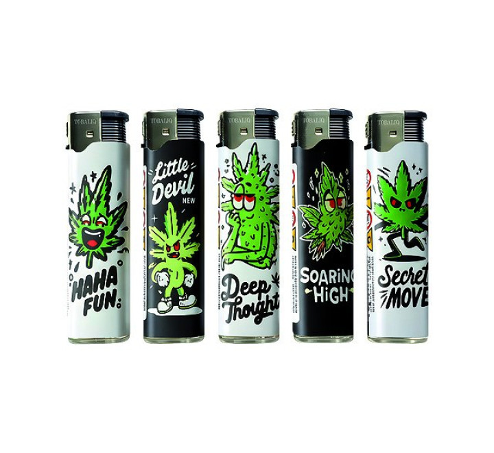 TobaliQ 3D Metallic JET "Weed Face"